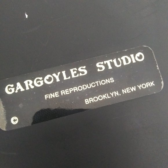 Vintage gargoyles studio fine reproductions new york chalkware CONVEX mirror - Picture 10 of 16
